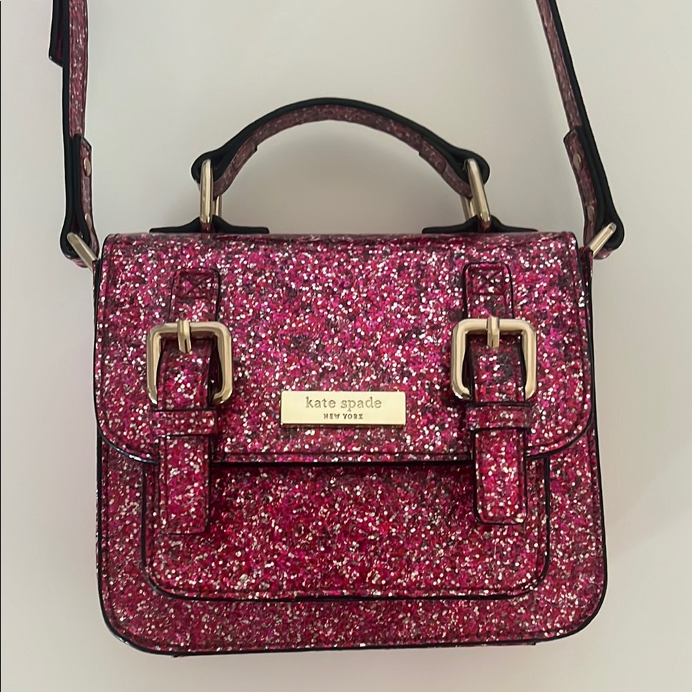 Kate Spade Pink Glitter Satchel Bag